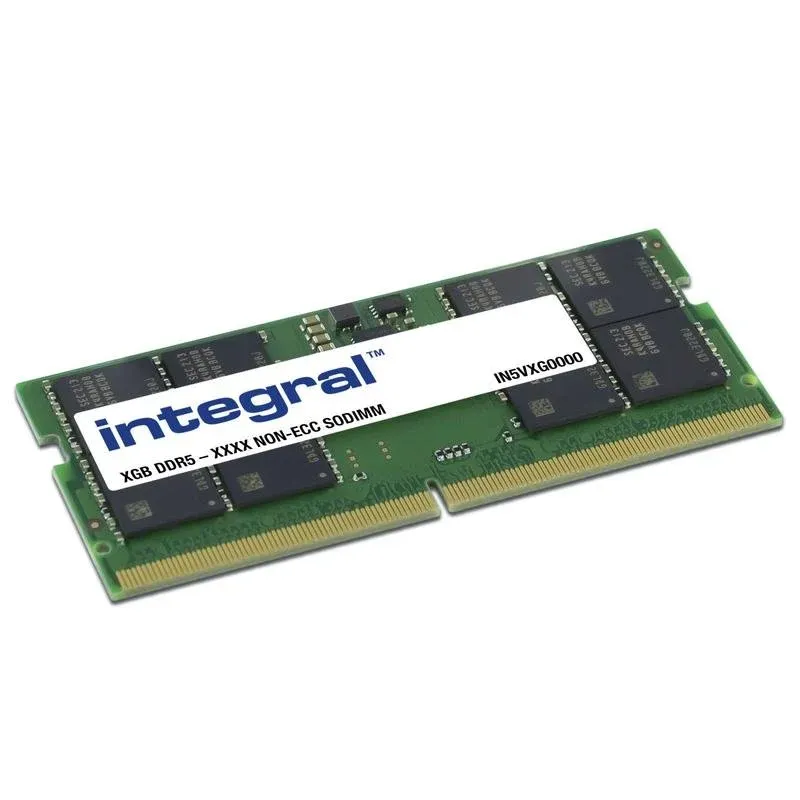 Memória RAM Integral IN5V8GNJWDX 8GB 1x8GB DDR5 5600MHz CL46 SO-DIMM 262 pinos