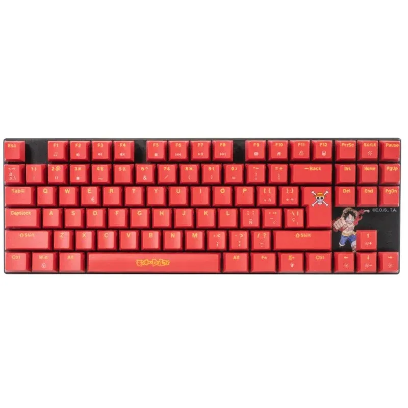 -TEC PC One Piece Luffy Teclado Gaming Mecânico TKL Retroiluminado
