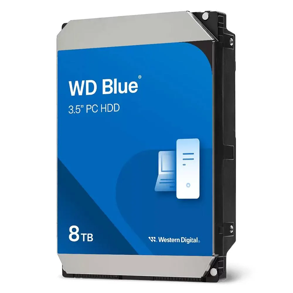 Disco Rígido 3.5 Western Digital WD Blue 8TB 5640RPM 256MB Cache 215MB/s CMR Air SATA III 6Gb/s