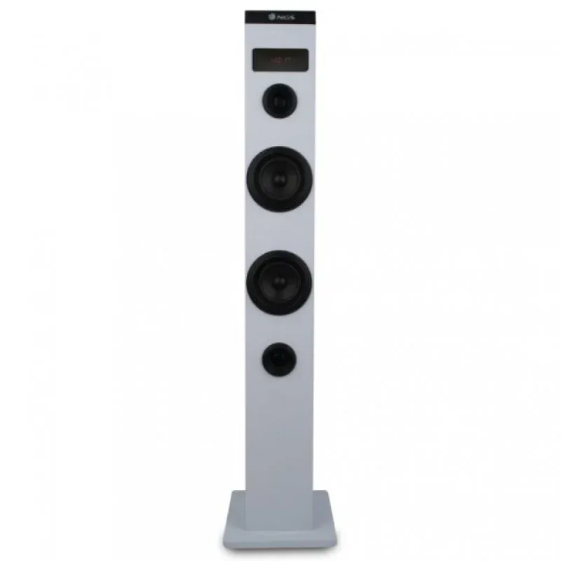 NGS Sky Charm Torre de Som Bluetooth 50W Branca