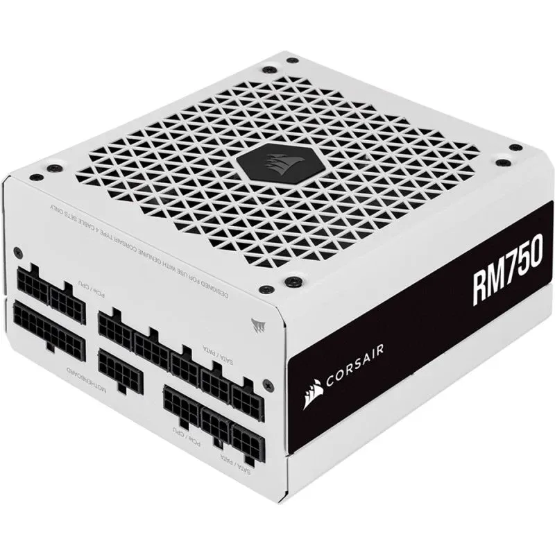 Fonte Alimentação Corsair RM White Series RM750 750W 80 Plus Gold Full Modular