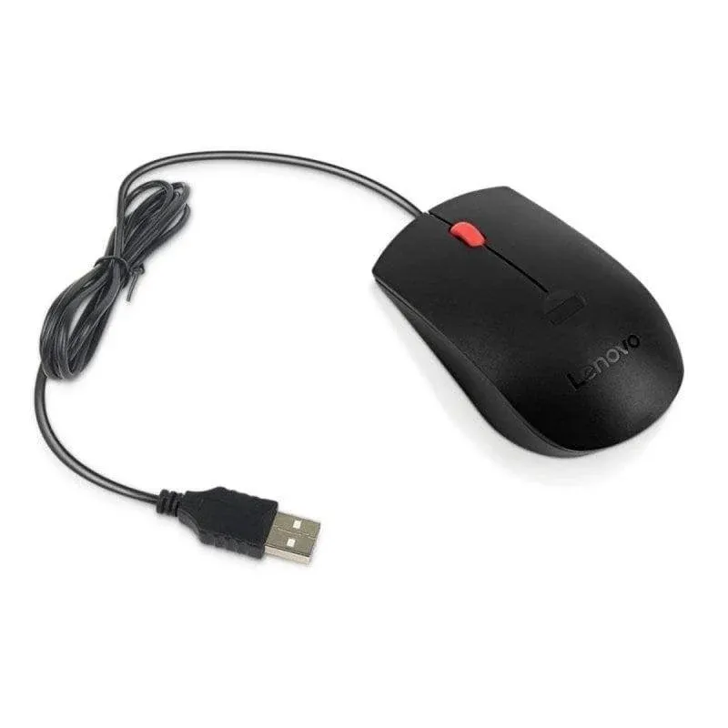 Rato Lenovo 4Y51M03357 USB Tipo A 1600 DPI Ambidestro Preto Cabo 1,8 m