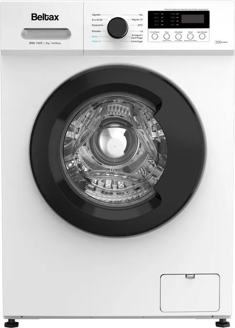 Máquina de Lavar Roupa BELTAX BML1428 (8 kg - 1200 rpm - Branco)