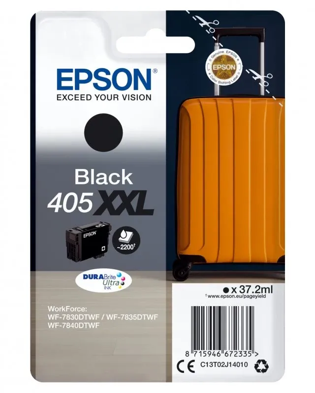 EPSON 4LB Singlepack Black 405XXL DURABrite Ultra Ink