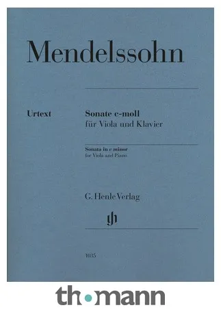 Henle Verlag Mendelssohn Violasonate