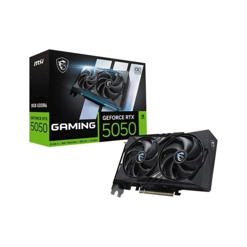 Placa gráfica MSI GeForce RTX 5050 8GB GDDR6 Gaming OC Reflex 2 RTX AI DLSS4