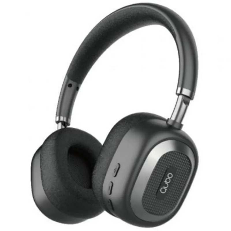 Auriculares Qubo HD-100 Inalámbricos Bluetooth con Micrófono y Control de Volumen Negros