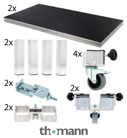 Stairville Tour Stage Drum Riser 2x2 40cm