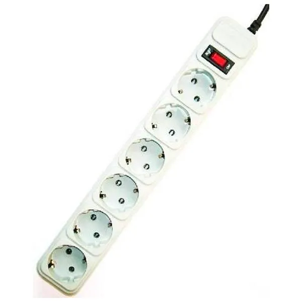 Régua de Proteção Gembird SPG6-B-10C 6 Tomadas 3m Cinza