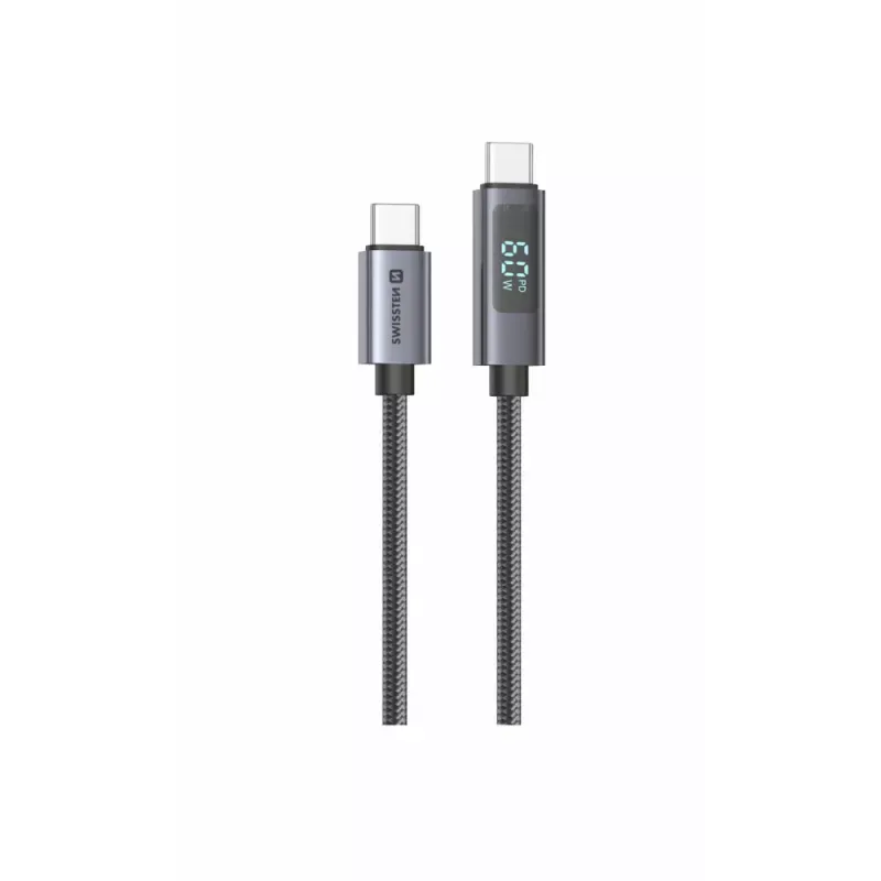 Swissten - Cabo LCD USB-C - USB-C 1.5m