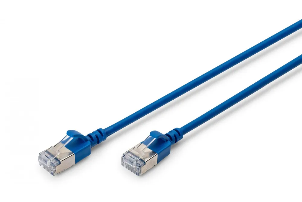 Cabo de patch slim RJ45-RJ45, Cat. 6A, F/FTP, AWG DK-1632-A-015S-B