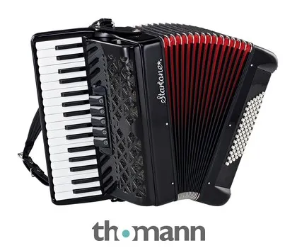 Startone Piano Accordion 72 Black MKII