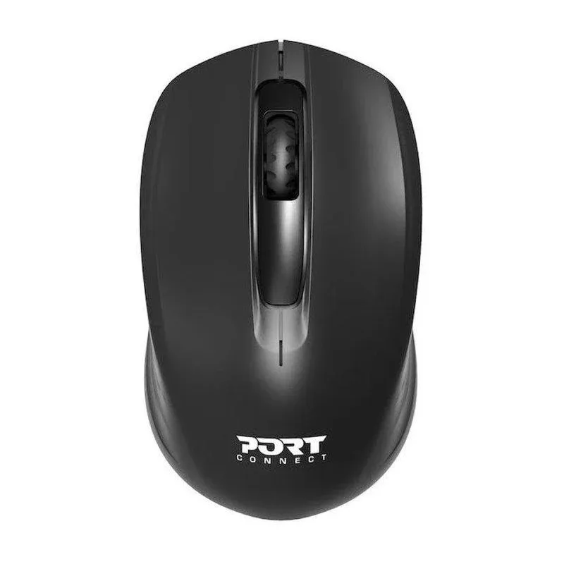 Rato Port Designs 900508 Ambidestro Sem Fios 2.4 GHz 1000 DPI Preto