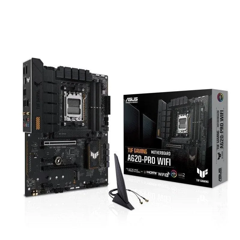 Motherboard ASUS TUF GAMING A620-PRO WIFI AMD A620 Socket AM5 DDR5 ATX WiFi 6 2.5GbE M.2 RAID