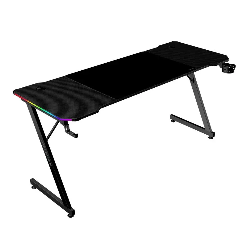 Mars Gaming MGD-X160RGB Mesa Ergonómica ARGB, com Comando, Tapete XXL e Suportes Externos 160x60cm Preta
