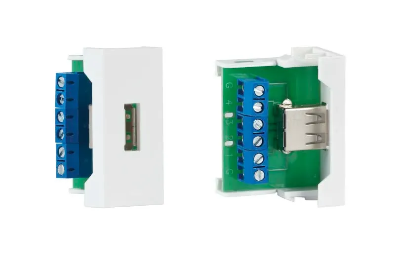 Conector USB A Fêmea p/ Painel Ligação ½ - WP-32U