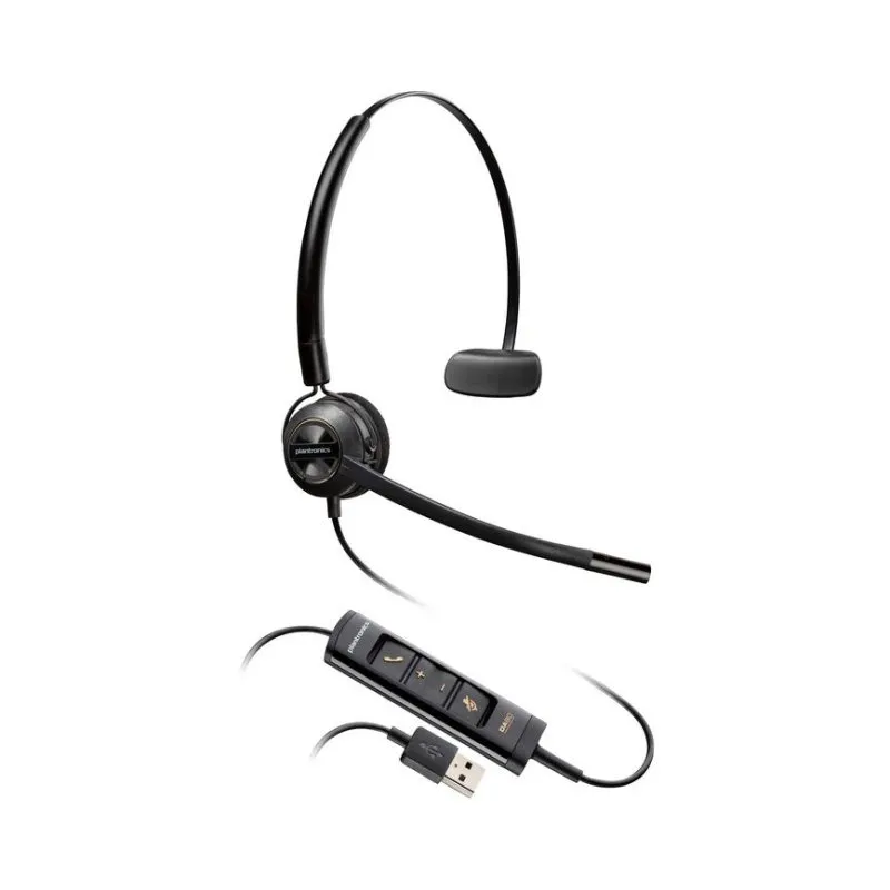 Auriculares POLY EncorePro 545 com fio USB-A Chamadas/Música Microfone Preto