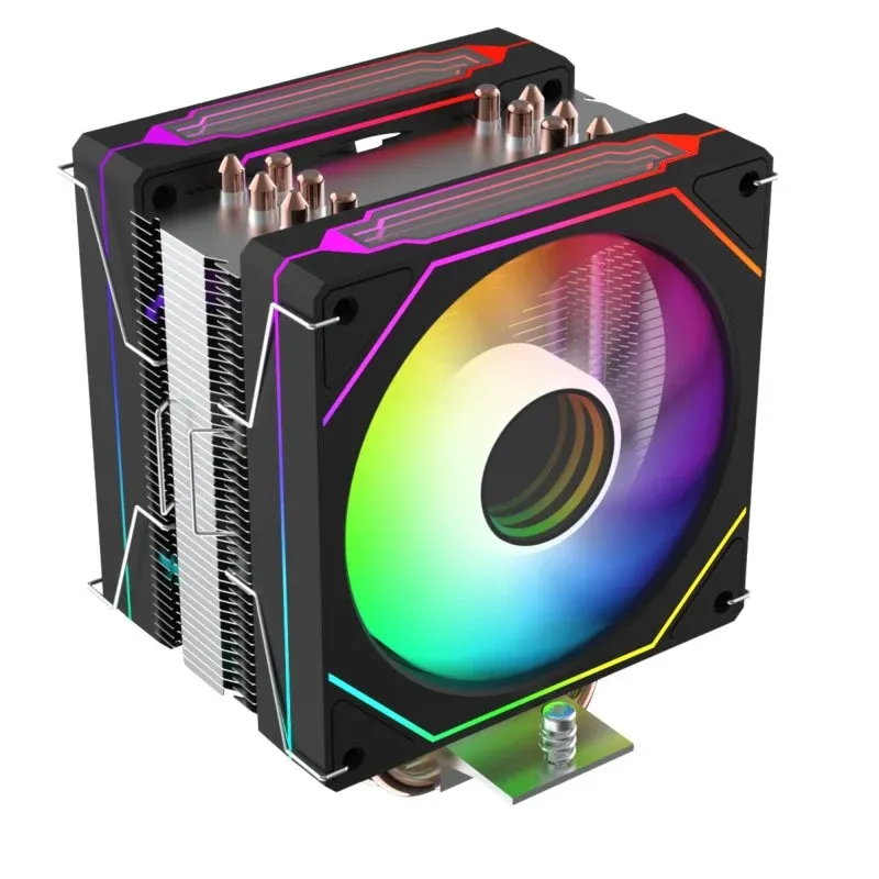 Cooler CPU Refrigeração Ar ProGaming Socket LGA 1700 120mm TwinStorm X6 ARGB PWM