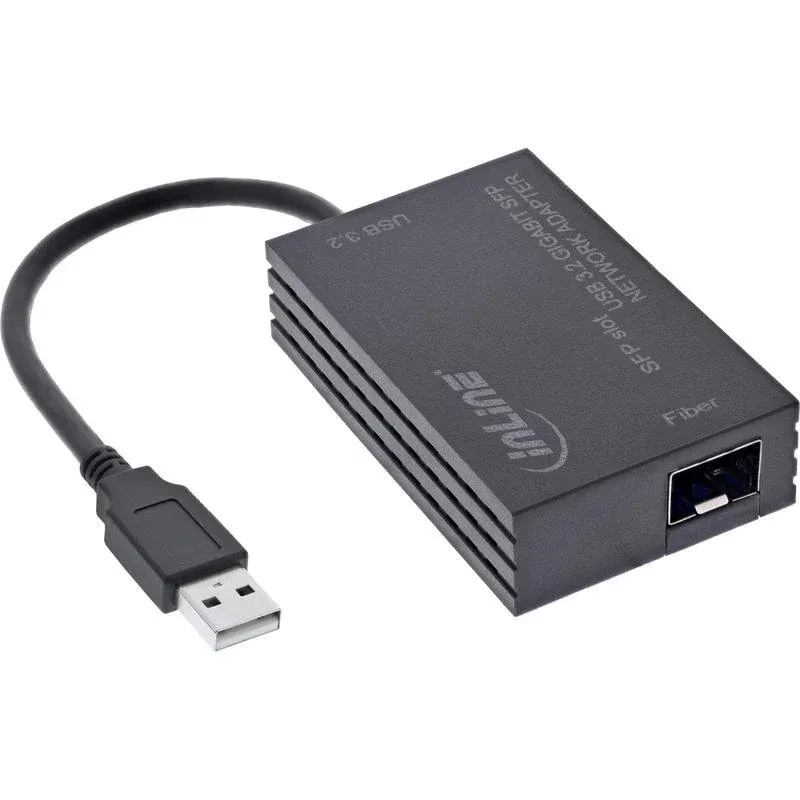 Placa de Rede InLine 66659N USB Fibra 1000 Mbit/s SFP