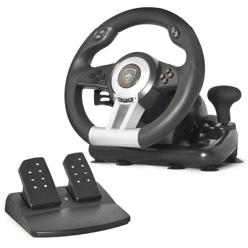 Volante Spirit of Gamer SOG-RWP1 com pedais e patilhas sequenciais