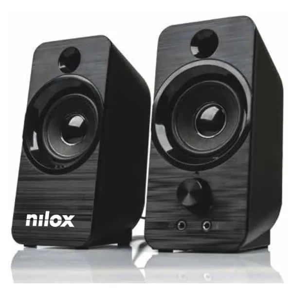 Colunas Pc 3W + 3W Rms (Preto) - Nilox