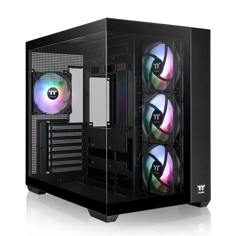 Caixa de Computador Thermaltake View 380 TG ARGB Caixa Gaming ATX Vidro Temperado Preta