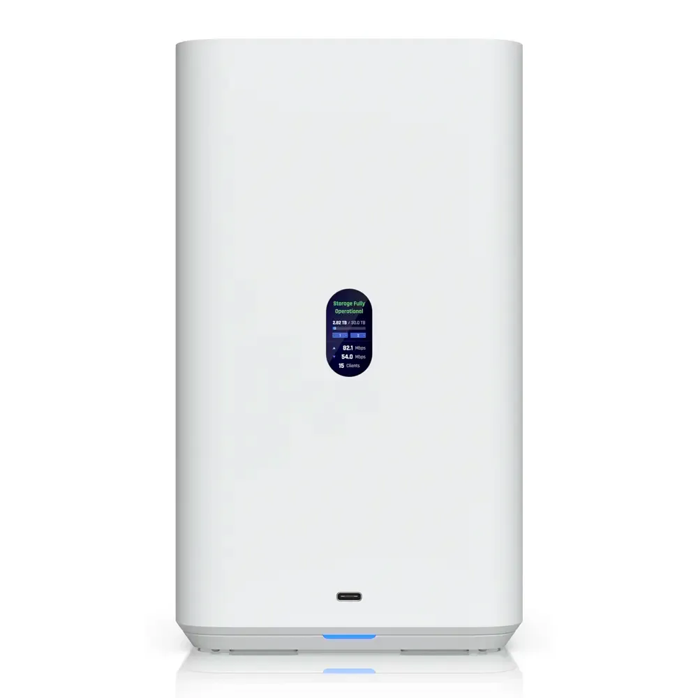 NAS Ubiquiti UNAS 2 Branca | 2 Baías | CPU Quad-Core | RAM 4GB | LAN 1x 2.5GbE