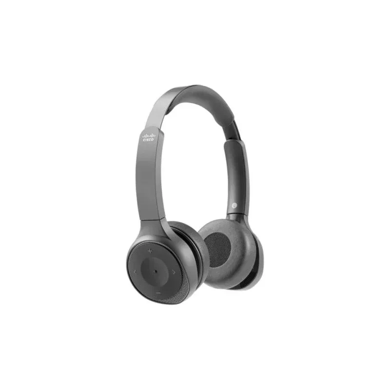 Auriculares Cisco 730 sem fios e com fio Bluetooth com cancelamento de ruído preto carbono