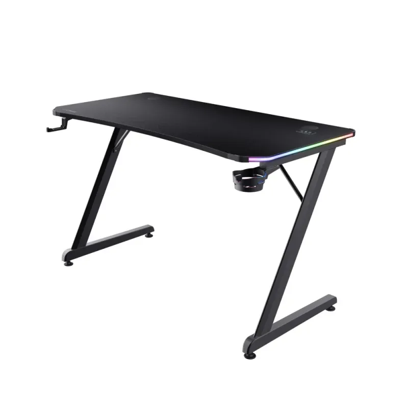 Secretária TRUST GXT709 LUMINUS RGB Preta