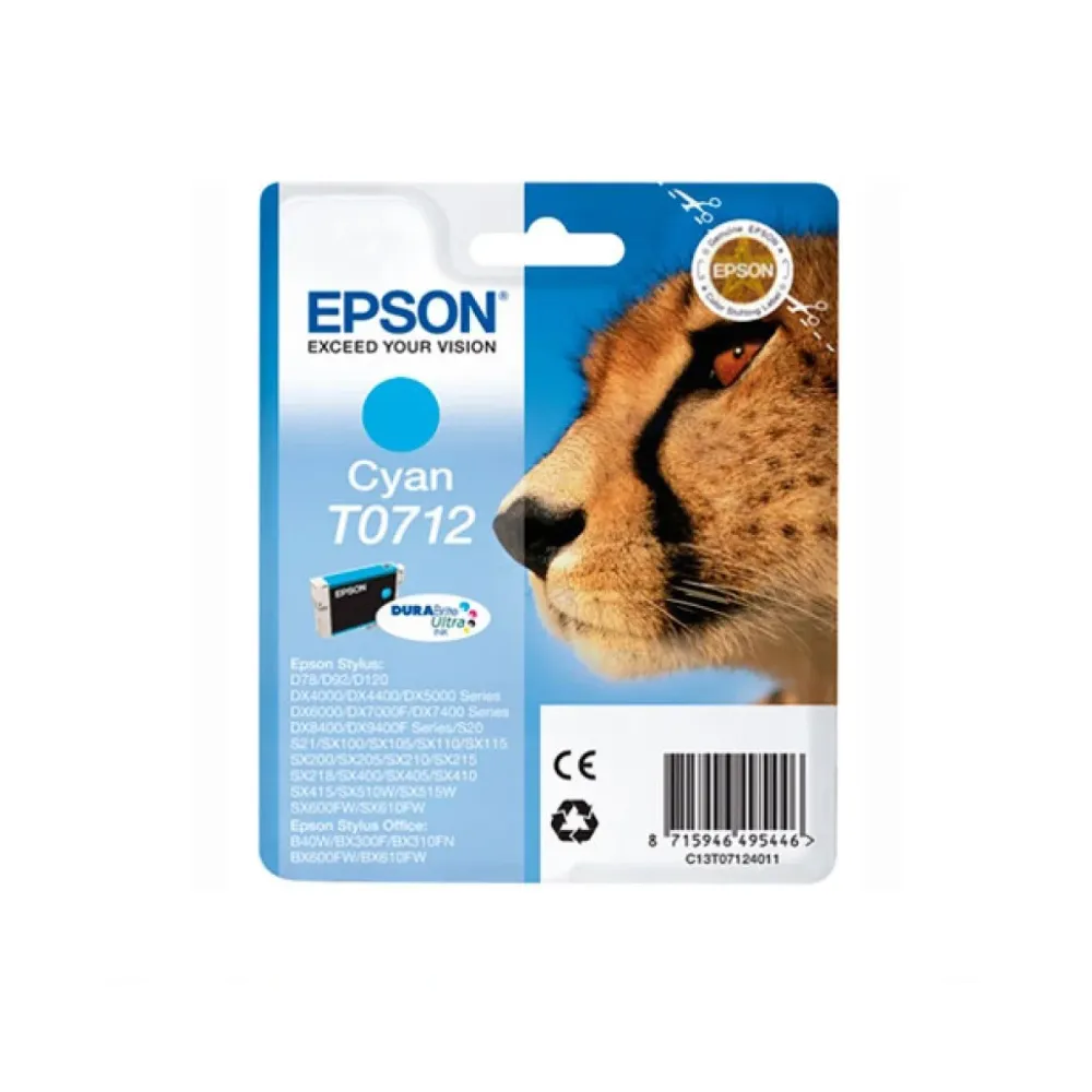 Tinteiro Original Epson T0712 Ciano - C13T07124012