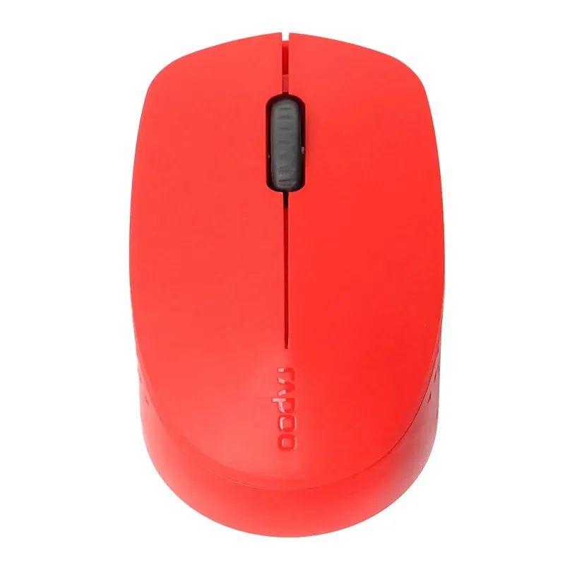 Rapoo M100 Silent Rato Ótico Sem Fios Silencioso Multi-Modo 1300DPI Vermelho