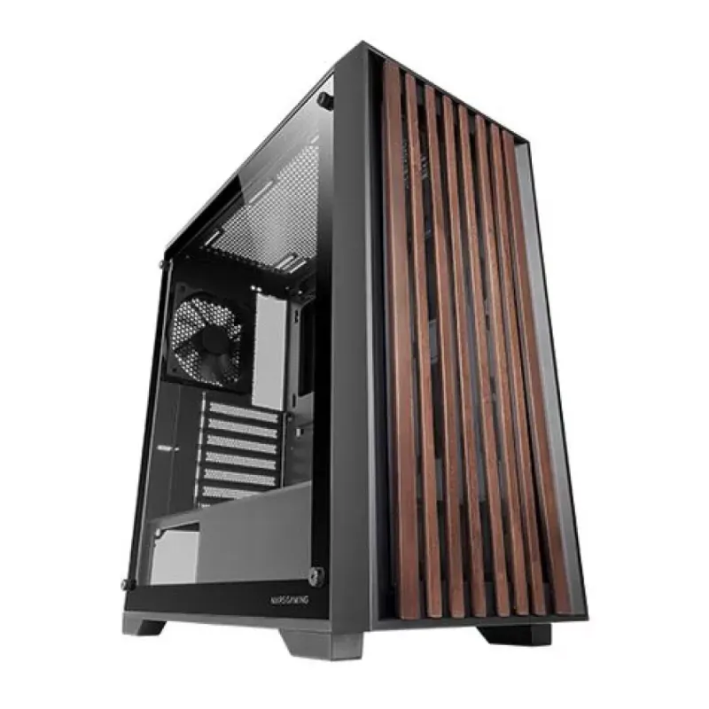 Caixa ATX Mars Gaming MC-WOOD Tempered Glass Preta