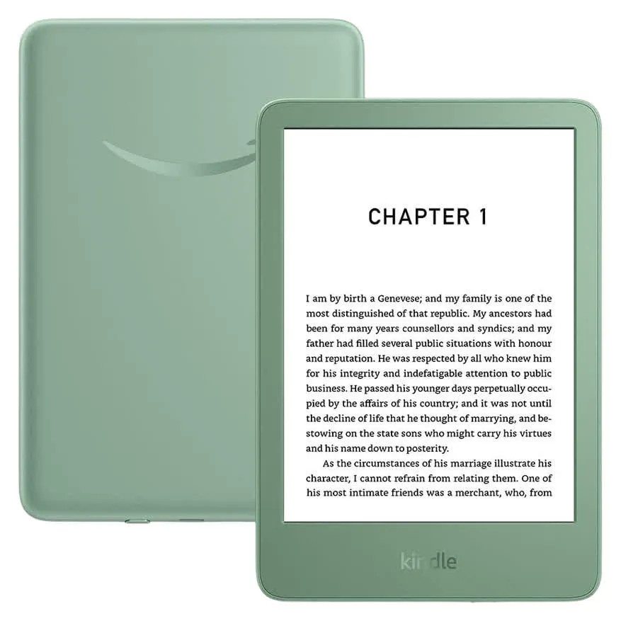 Amazon Kindle (11ª geração, 2024) - 16GB Wi-Fi (No Ads, cor verde)