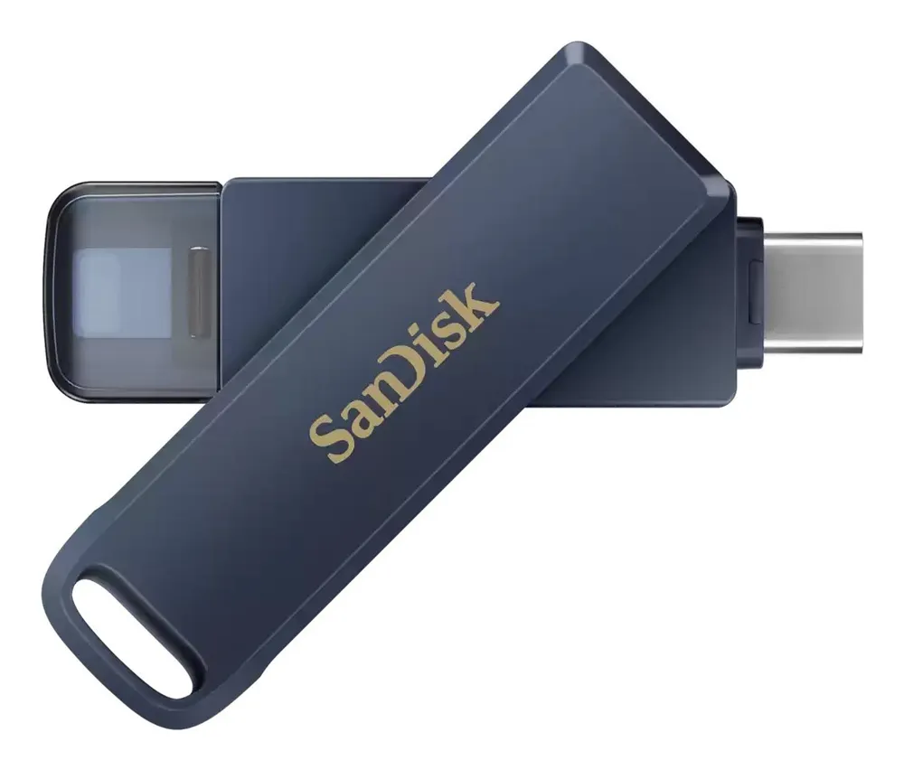 Pen Drive Pen USB SanDisk iXpand 64 GB USB Type-C / Lightning azul
