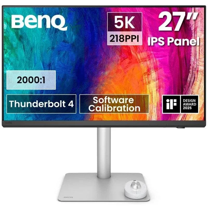 Monitor BenQ PD2730S 27" UltraHD 5K 60Hz IPS Thunderbolt 4 HDR10 Ajuste Altura