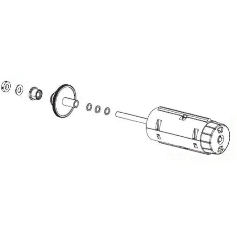 KIT RIBBON TAKE UP SPINDLE CPNT