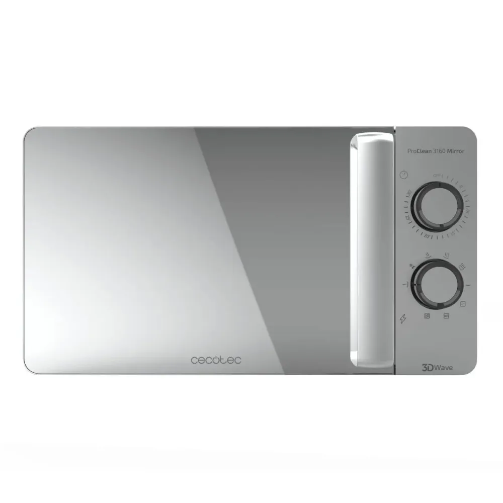 Micro-ondas Cecotec ProClean 3160 Mirror 700W 20L Cinzento