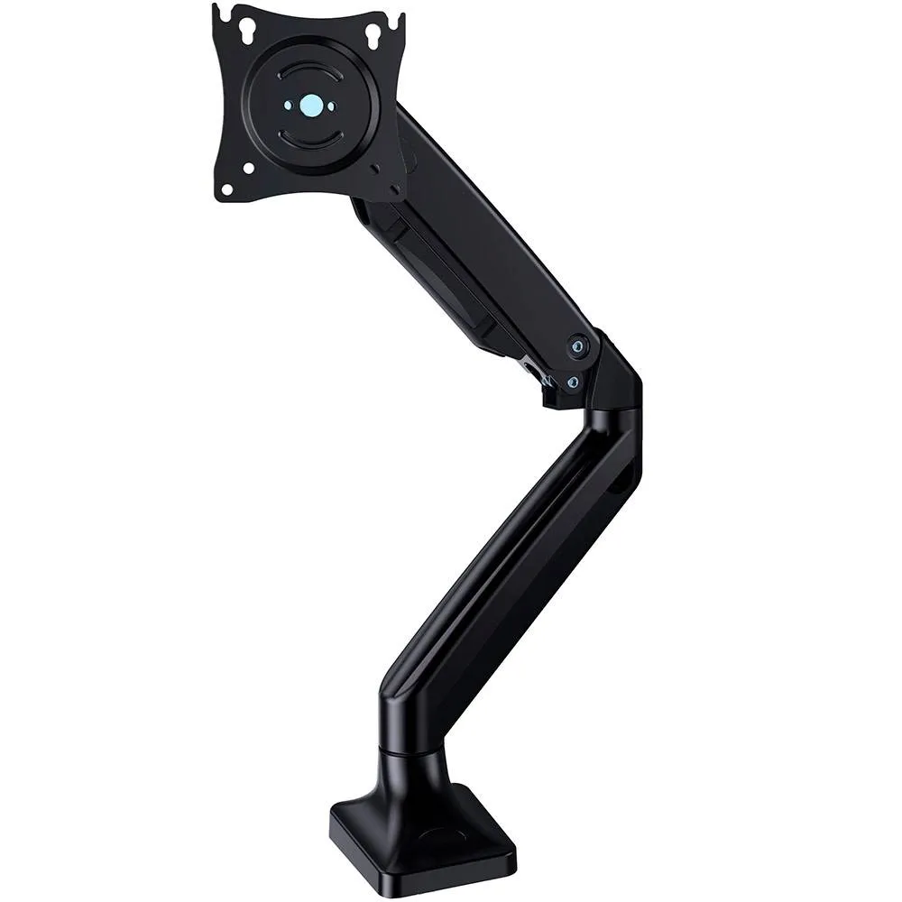Suporte de Secretária Gembird MA-DA1-03 Monitor Desk Mount Single Arm (Rotação/Inclinação/Retração) 17 - 35 Preto