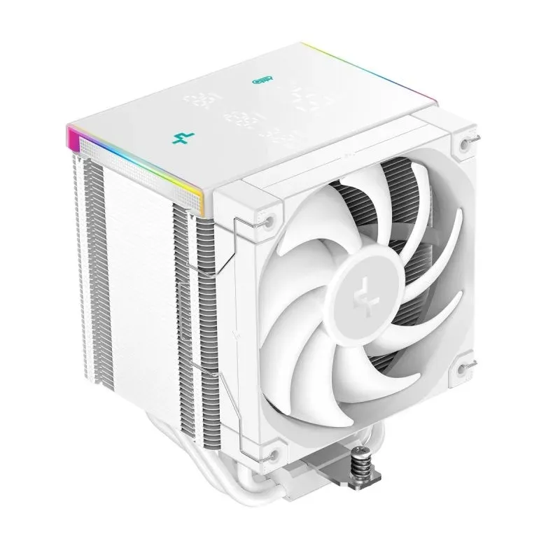 Cooler CPU Refrigeração a Ar DeepCool Socket AM4/AM5/Intel 120mm AK500 Digital Pro WH ARGB Display