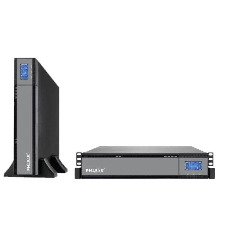 UPS Phasak PRO-RACK LCD Online 1500VA Preta (PH 9315)