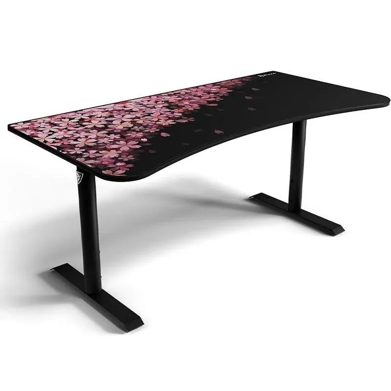 Mesa Gaming Arozzi XXL 160cm Fibra de Madeira Passe Cabos e Altura Regulável