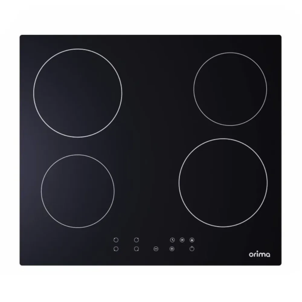 Placa de Vitrocerâmica Orima 4 Zonas 6000W Preta - ORP-67-VIT