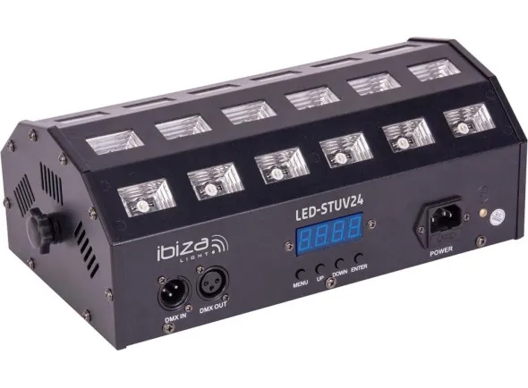 Ibiza UV c/ 24 LEDS UV 3W e Suporte LED-STUV24