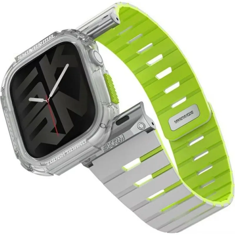 Capa Skinarma Gemini para Apple Watch 42mm Niteglow Verde