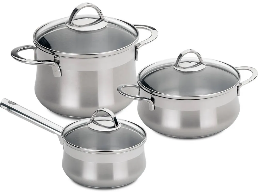 Trem de Cozinha SILAMPOS Emotion (3 peças - Inox)