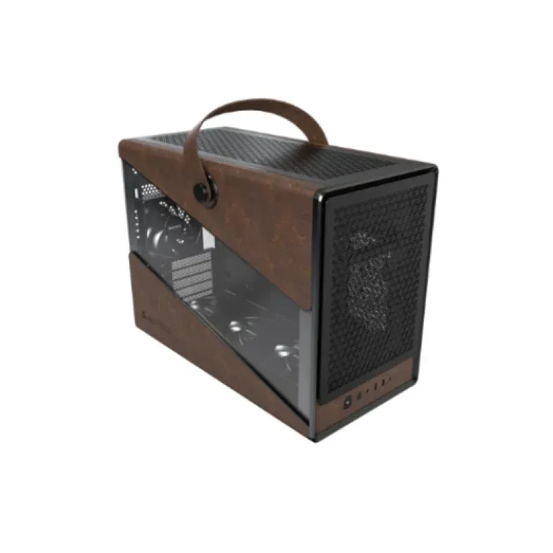Montech Heritage Pro Caixa Micro-ATX com 1x USB-C, 4x Ventoinhas e Vidro Temperado Preta