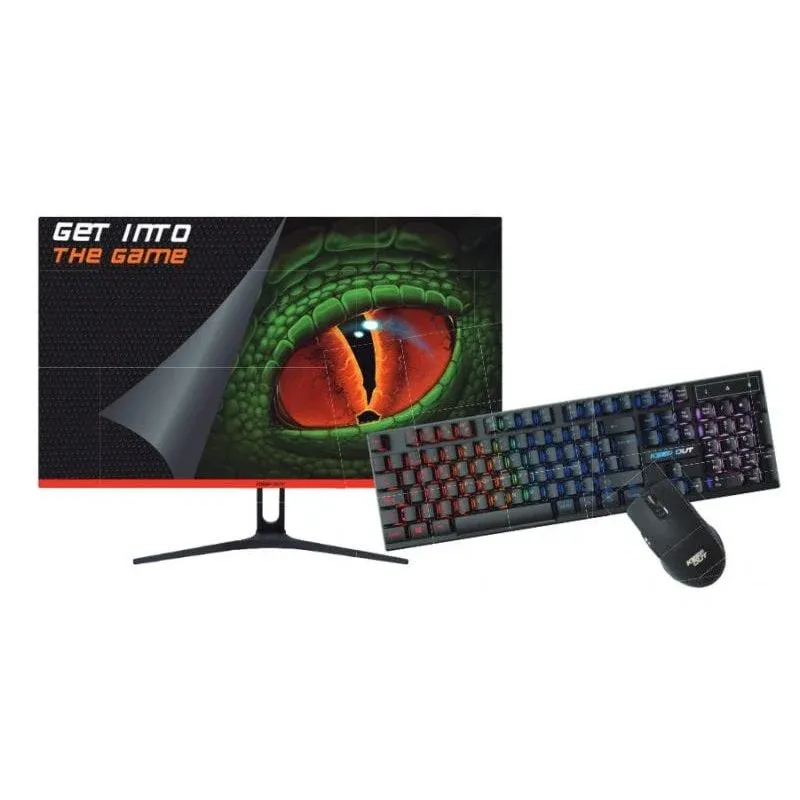 Monitor Keep Out XGM22Kit 21.5" LED FullHD 75Hz + Teclado e Rato Gaming RGB