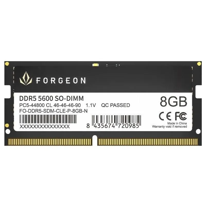Memória RAM Forgeon Cyclone PRO 8GB 1x8GB DDR5 5600MHz CL46 Preto