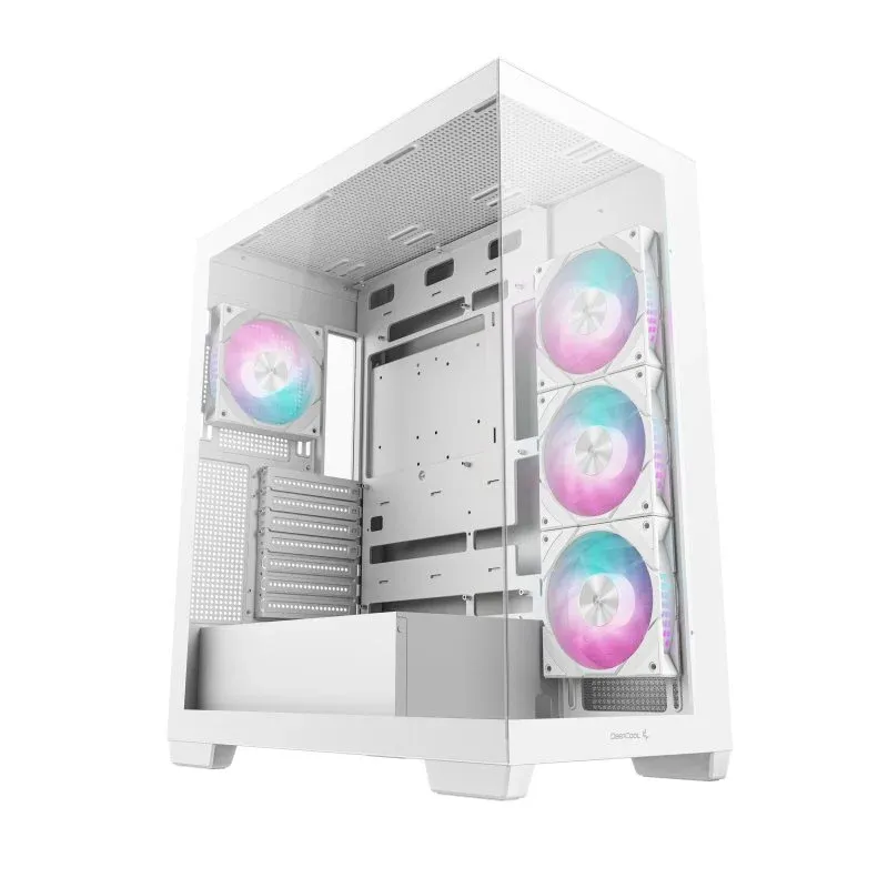 Caixa ATX DeepCool CG580 4F com 4x Ventoinhas PWM ARGB e Vidro Temperado Branca