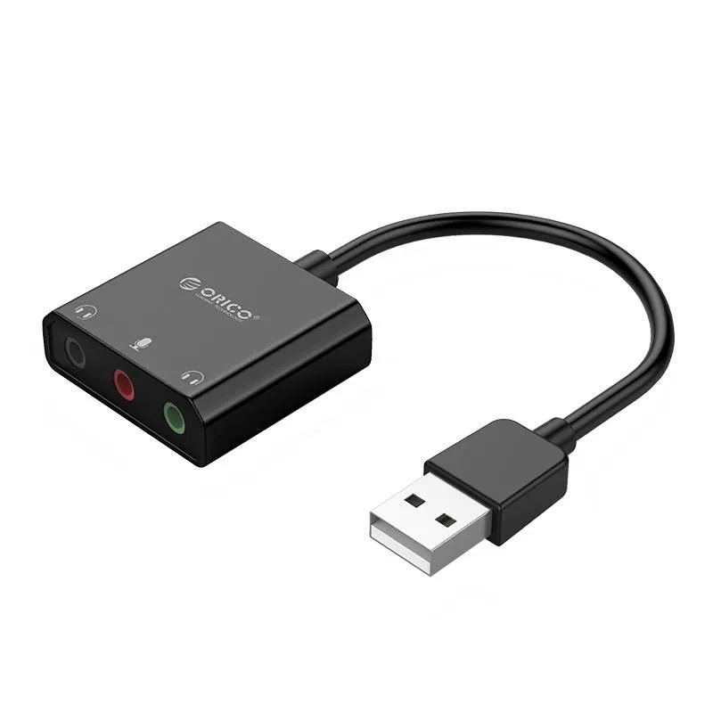 Placa de Som Externa Orico SKT3 USB 2.0 Preta